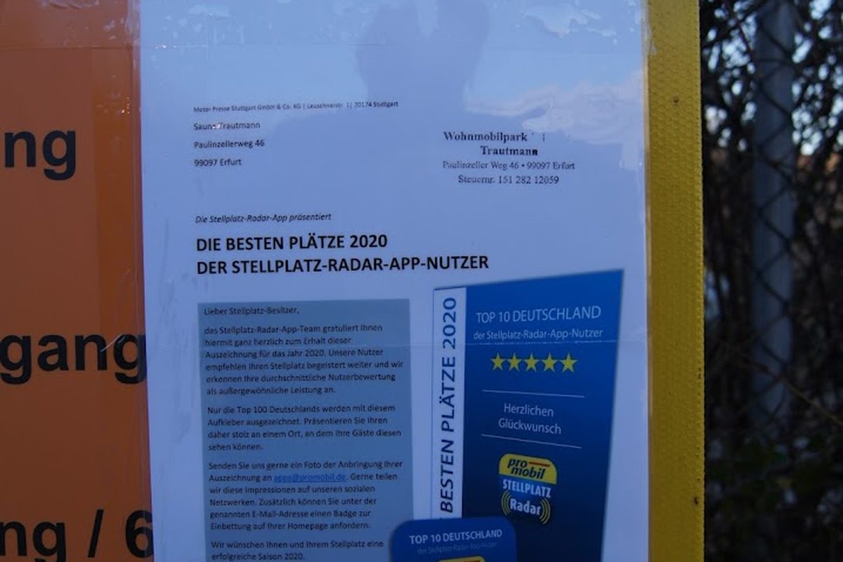 Wohnmobilpark Trautmann campsite in Erfurt — photo 3