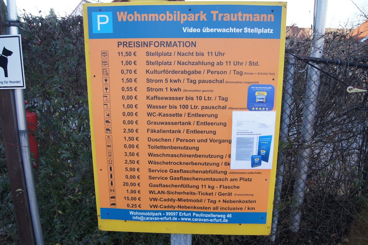 Wohnmobilpark Trautmann campsite in Erfurt — photo 4